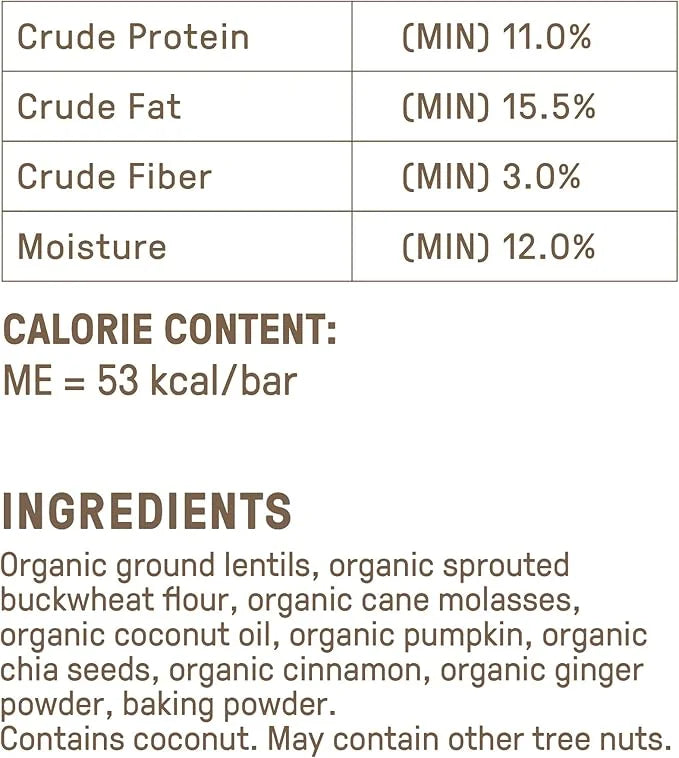 CookiePal Human Grade Dog Treats, Pumpkin and Chia Seed Recipe, Organic Non-GMO and Simple Ingredients, 10 Oz Bag - Produc...