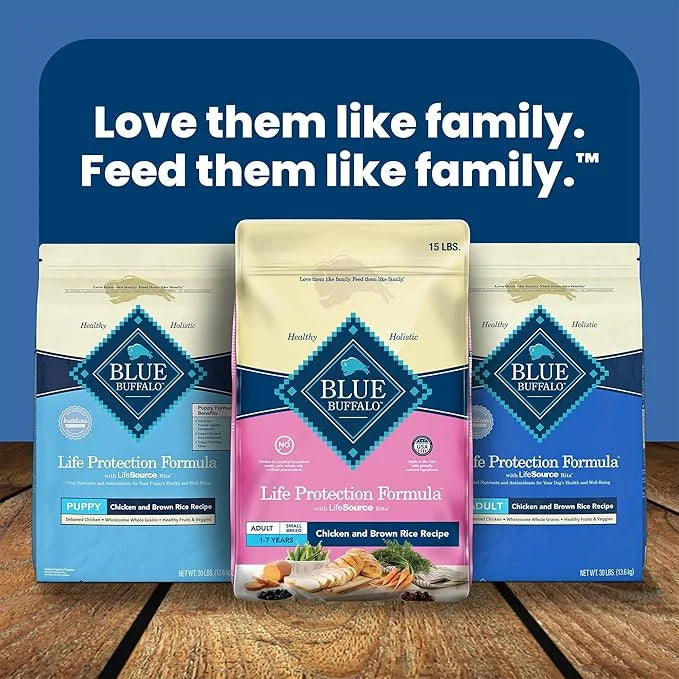 Blue Buffalo Life Protection Formula Adult Small Breed Dry Dog Food, Supports High Energy Needs, Made with Natural Ingredi...