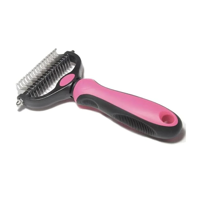 pets grooming tools (PPGT-002 pink) Premium Pet Dematting Comb – Exceptional Grooming Accessory for Pets - Product Image