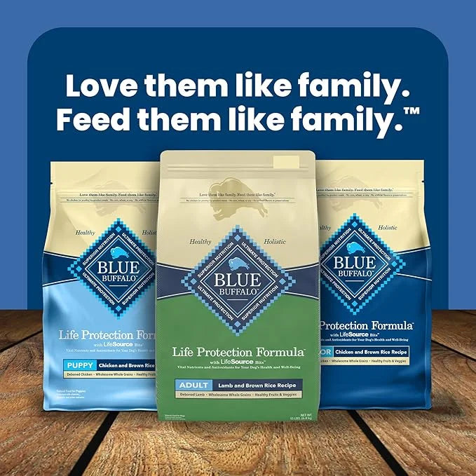 Blue Buffalo Life Protection Formula Adult Dry Dog Food, Helps Build and Maintain Strong Muscles, Made with Natural Ingred...