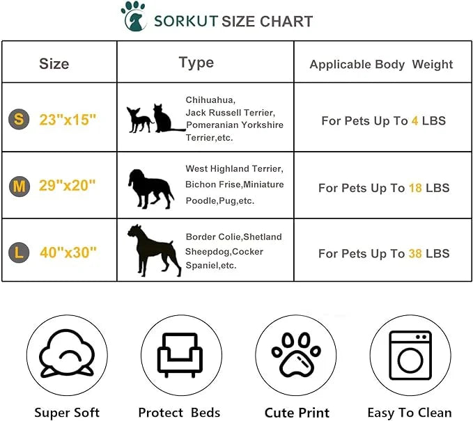 1 Pack 3 Puppy Blankets Super Soft Warm Sleep Mat Love Print Blanket Fluffy Fleece Pet Blanket Flannel Throw Dog Blankets ...