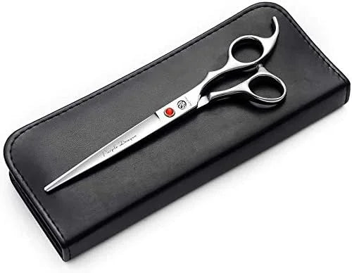Purple Dragon 5"/5.5"/6"/6.5"/7"/7.5"/8"/9"/10" Sharp Edge Hair Cutting Shears Pet/Puppy/Cat Grooming Scissors with Bag - ...