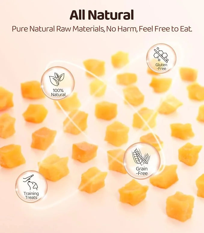 16OZ Sweet Potato Dog Training Treats,Potato Cube Dog Training Treats Reward Snacks for Small Medium Large Dogs, High Prot...