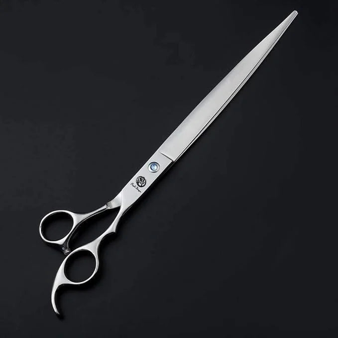 Purple Dragon 10 Inch Sharp Edge Salon Hair Cutting Shears - Pet/Dog Grooming Scissors with Bag - Perfect for Barber or Pe...