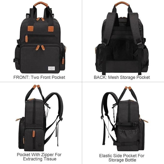 Modoker Dog Travel Bag, Airline Approved Backpack for Pet Accessories Organizer, Tote Weekend Bag with 2 Dog Food Storage ...