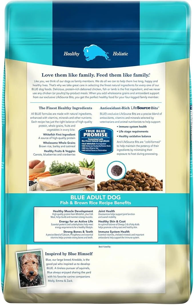 Blue Buffalo Life Protection Formula Adult Dry Dog Food, Helps Build and Maintain Strong Muscles, Made with Natural Ingred...