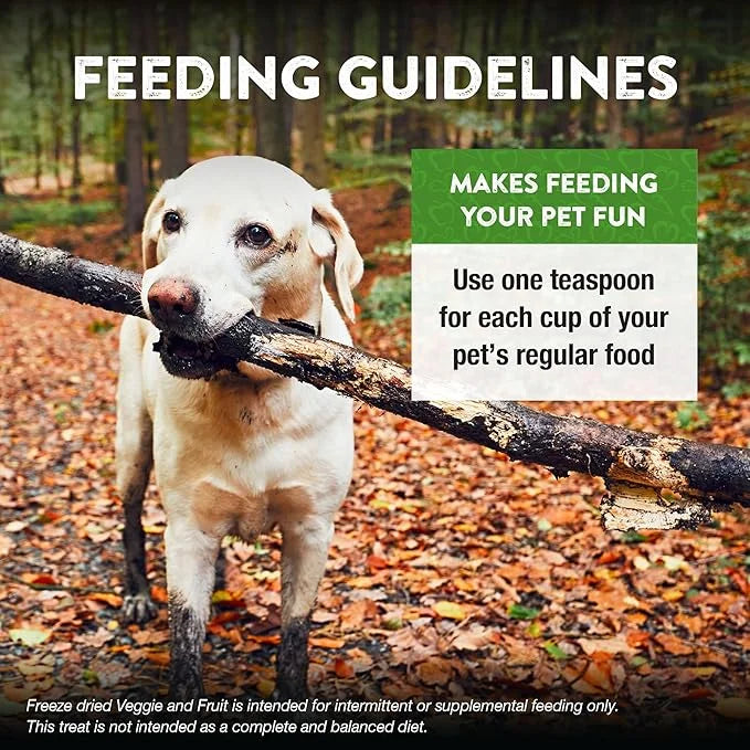 Northwest Naturals Freeze-Dried Veggie & Fruit Functional Topper - for Dogs & Cats - Healthy, Limited Ingredients, Human G...
