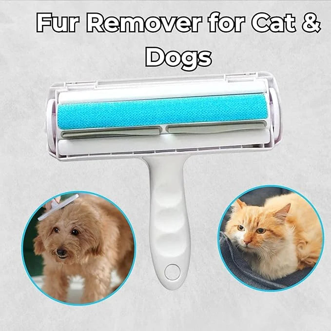 Portable Pet Hair Remover | Reusable Lint Roller for Cat and Dog | Hair Remover for Furniture, Couch, Carpet, Clothing, Se...