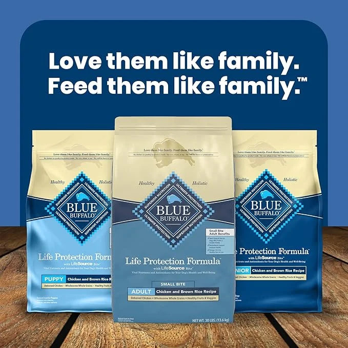 Blue Buffalo Life Protection Formula Adult Small Bite Dry Dog Food, Helps Build and Maintain Strong Muscles, Made with Nat...