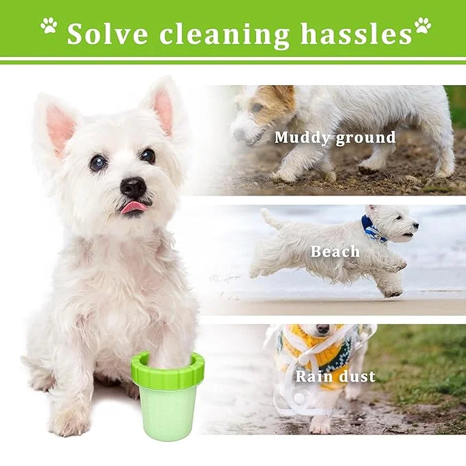 Qianruida Dog Paw Cleaner Cup, Soft Silicone, Portable, Easy to Clean, Removes Mud and Dirt, Grooming Accessory for Home, ...