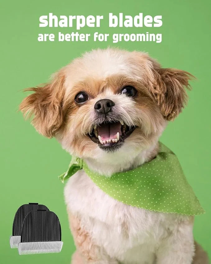 uijino Dog Clipper Blades Compatible with Hansprou Replacement Clipper Blades Hansprou Clipper Blades for Hansprou Dog Cli...