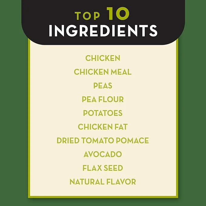 AvoDerm Natural Grain Free Chicken and Vegetables Recipe All Life Stages Dry Dog Food 24 lb (Pack of 1) - Product Image