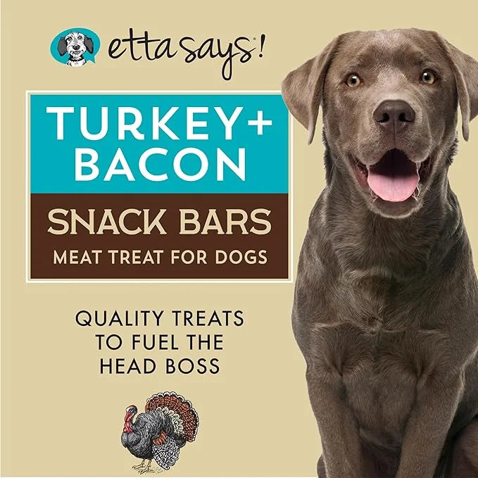 etta says! Meat Treats for Dogs – Turkey & Bacon – Made in The USA, Human Grade, No Added Hormones, No Nitrates or Nitrite...