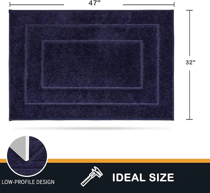 PURRUGS Dirt Trapper Door Mat 32" x 47.5", Non-Slip/Skid Machine Washable Entryway Rug, Dog Door Mat, Super Absorbent Welc...