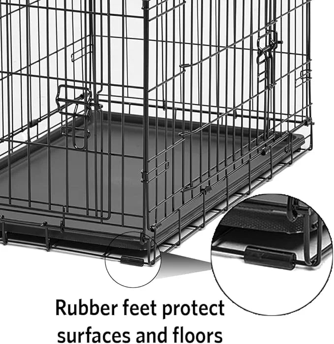 MidWest Homes for Pets Replacement Rubber Crate Feet, Large, Black, Pack of 4, FEET-4L - Product Image
