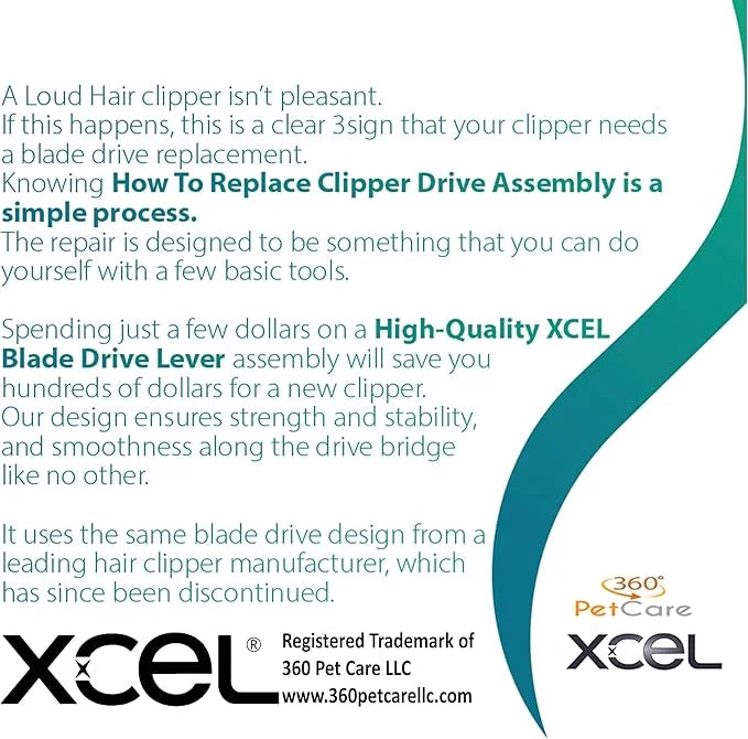 XCEL AGC Pro Drive Assembly Lever Replacement Blade for Pet Clipper (4 Pack) - Product Image