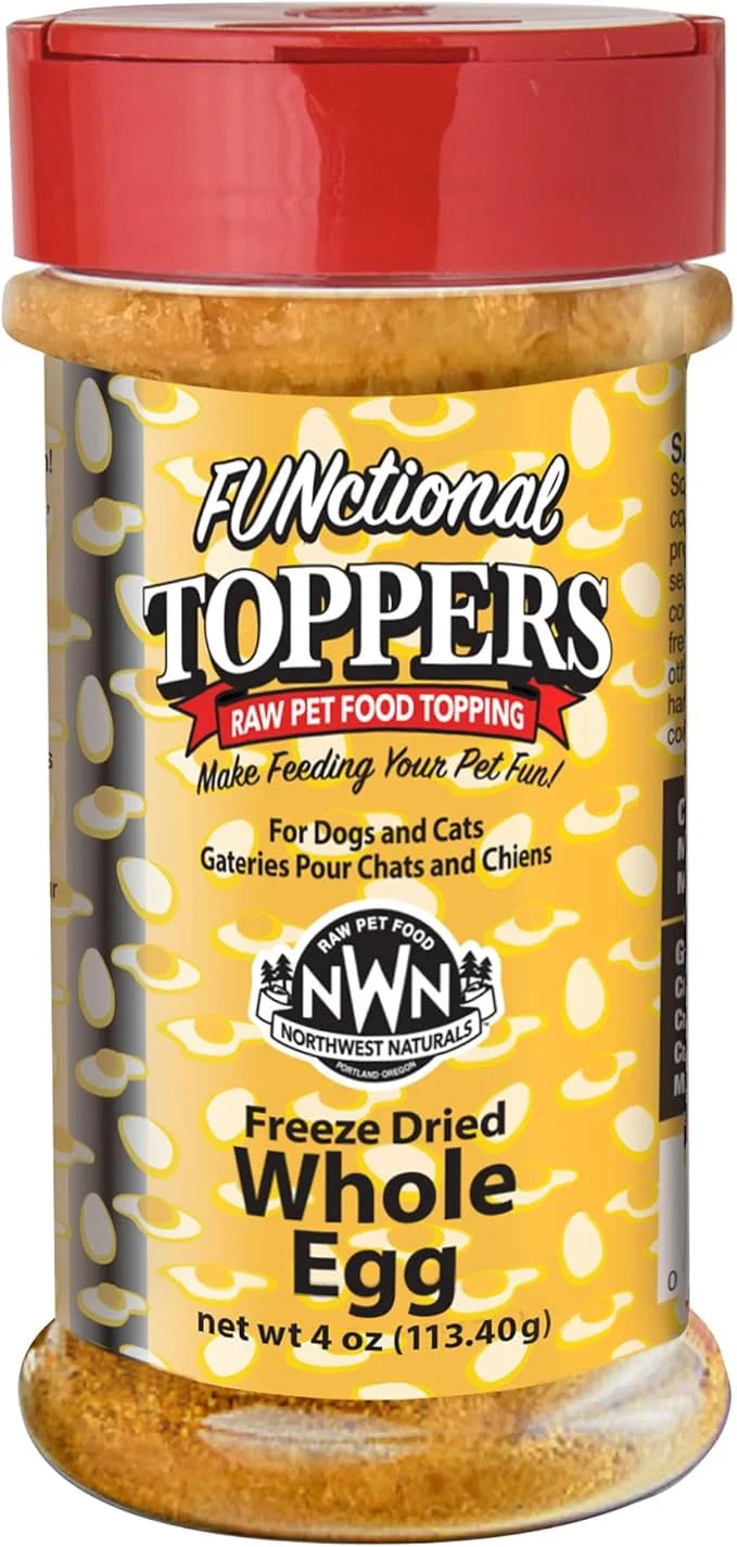 Northwest Naturals Freeze-Dried Whole Chicken Egg Functional Topper - for Dogs & Cats - Healthy, 1 Ingredient, Human Grade...