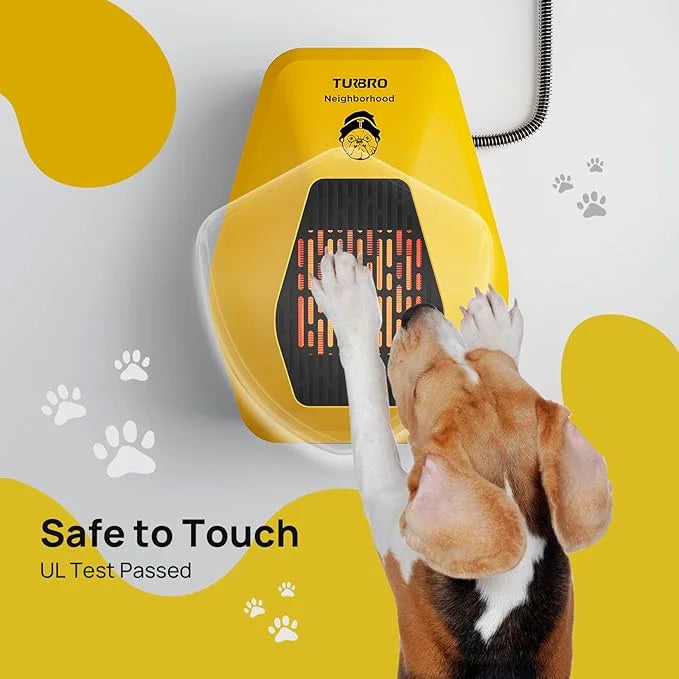 TURBRO Neighborhood DH800A Dog House Heater 800W, Wall Mount, 10ft Anti Bite Cord, Waterproof Control, Overheat Protection...