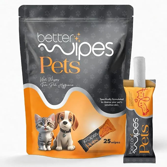 Pets - Extra Thick Pet Wipes for Dogs & Cats | Ultra Soft Dog Wipes for Paws, Face, Ears & Body | Hypoallergenic, Alcohol-...