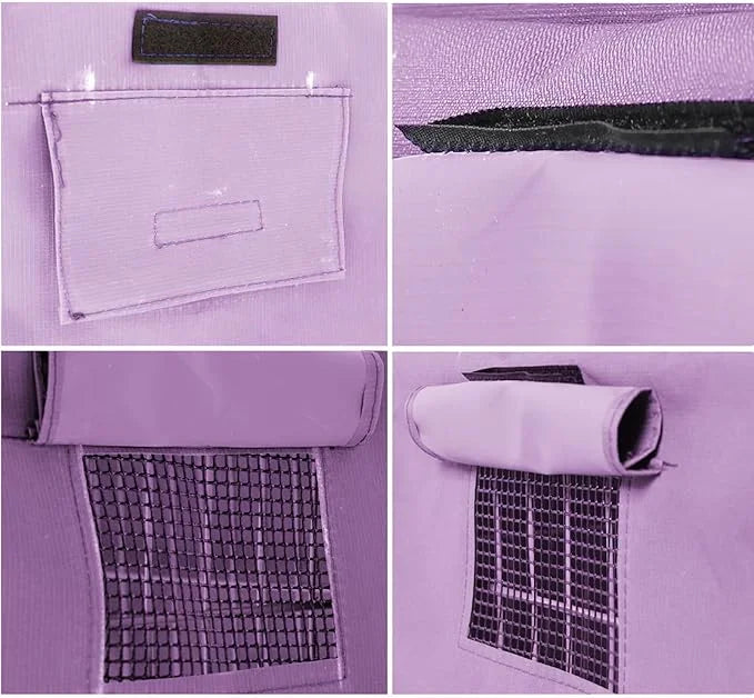 Dog Crate Cover Waterpoof Purple Pet Kennel Covers for Puppy Cat Indoor Outdoor Fit for 1 Door Wire Crate, 29.92x18.90x22....