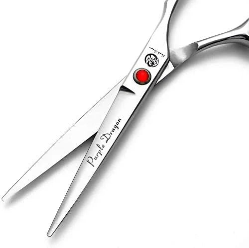 Purple Dragon 5"/5.5"/6"/6.5"/7"/7.5"/8"/9"/10" Sharp Edge Hair Cutting Shears Pet/Puppy/Cat Grooming Scissors with Bag - ...