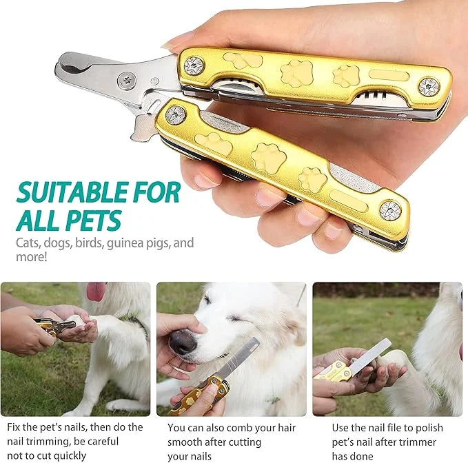 Heavy Duty Dog Nail Clippers for Thick Nail 【Cut Nails Like Butter】, Quite Sharp Pet Nail Clippers for Large Dogs, Easy & ...