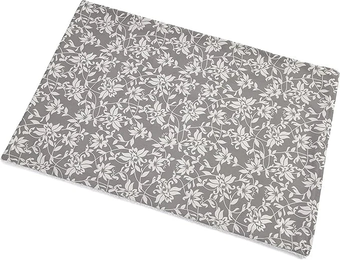 MidWest Homes for Pets Quiet Time Reversible Crate Pan Cover 42' Gray Floral/Fleece - Product Image
