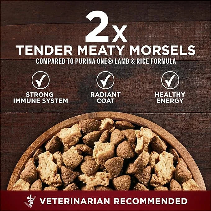 Purina ONE True Instinct High Protein Dry Dog Food Formula with Real Chicken and Duck Natural with Added Vitamins and Mine...