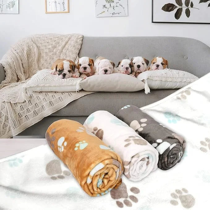 1 Pack 3 Blankets for Dogs Super Soft Fluffy Premium Fleece Pet Blanket Dogs Blankets for Dogs Flannel Throw for Dog Puppy...