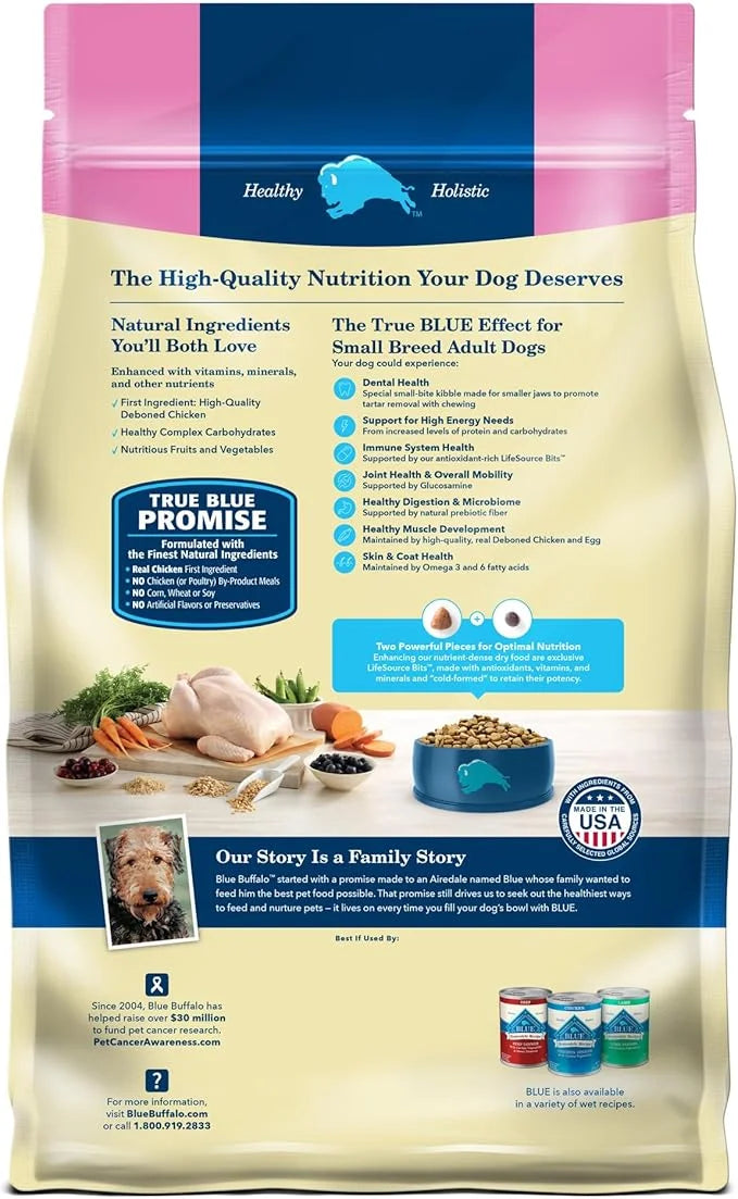 Blue Buffalo Life Protection Formula Adult Small Breed Dry Dog Food, Supports High Energy Needs, Made with Natural Ingredi...