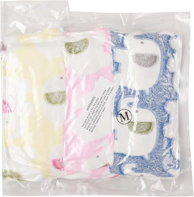 1 Pack 3 Blankets Super Soft Fluffy Premium Fleece Pet Blanket Flannel Throw for Dog Puppy Cat Paw Brown/Pink/White Medium...