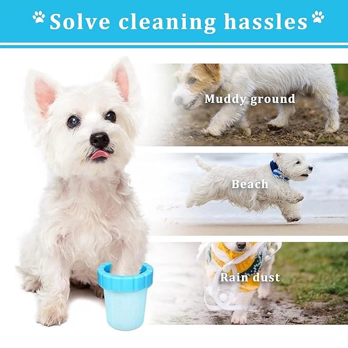 Qianruida Dog Paw Cleaner Cup, Soft Silicone, Portable, Easy to Clean, Removes Mud and Dirt, Grooming Accessory for Home, ...