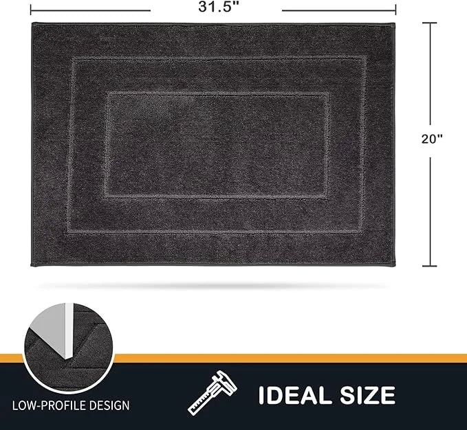 PURRUGS Dirt Trapper Door Mat 20" x 31.5", Non-Slip/Skid Machine Washable Entryway Rug, Dog Door Mat, Super Absorbent Welc...