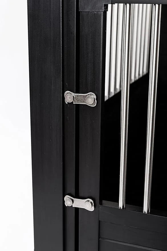 New Age Pet ECOFLEX Dog Crate End Table - Furniture-Style Pet Crate for Crate Trained Dogs - Stainless Steel Tubing & a La...