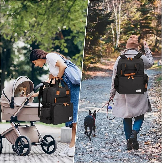 Modoker Dog Travel Bag, Airline Approved Backpack for Pet Accessories Organizer, Tote Weekend Bag with 2 Dog Food Storage ...
