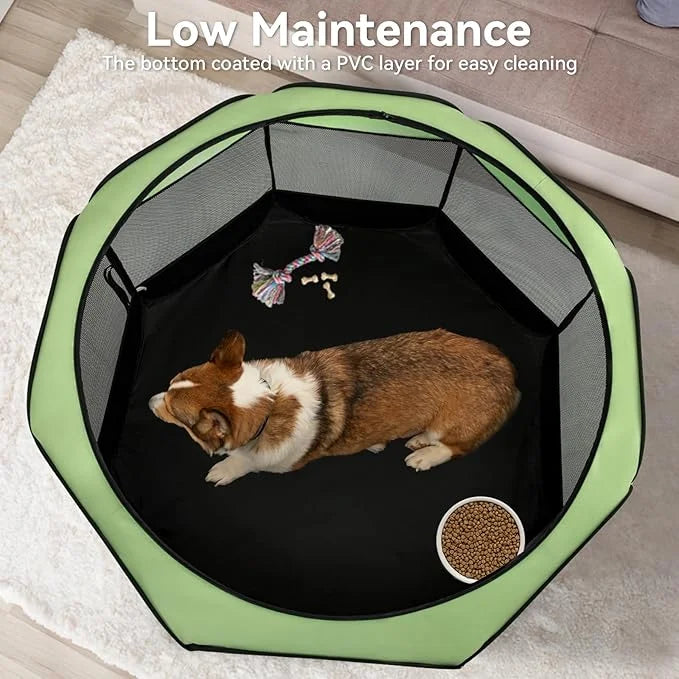 A4Pet Dog Playpen, Portable Pet Playpen, Foldable Dog Playpen Indoor/Outdoor - Ideal for Puppies, Kittens, and Small Anima...
