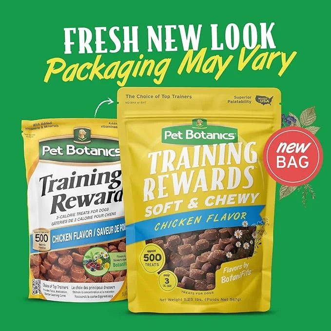 (3 Packs) Training Rewards Treats for Dogs, Speeds Up Learning Curve, No BHA, BHT, Ethoxyquin, Bacon, Beef, Chicken, 20 oz...