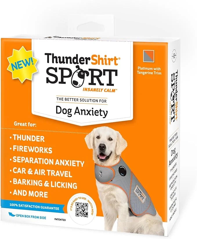 ThunderShirt for Dogs, XX Small, Platinum Sport - Dog Anxiety Relief Calming Vest - Product Image