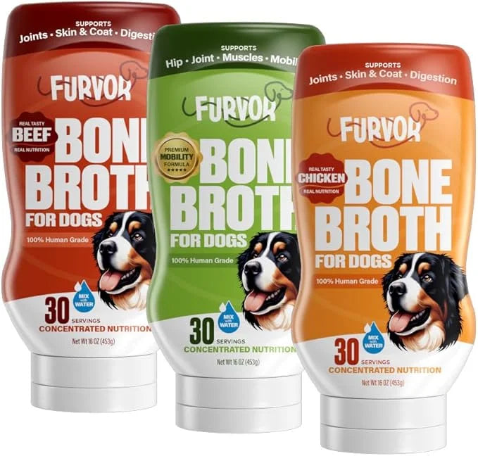 Beef, Chicken & Mobility Dog Food Topper Bundle - Supports Digestion, Healthy Skin & Coat, Immune System, Hip & Joint Supp...