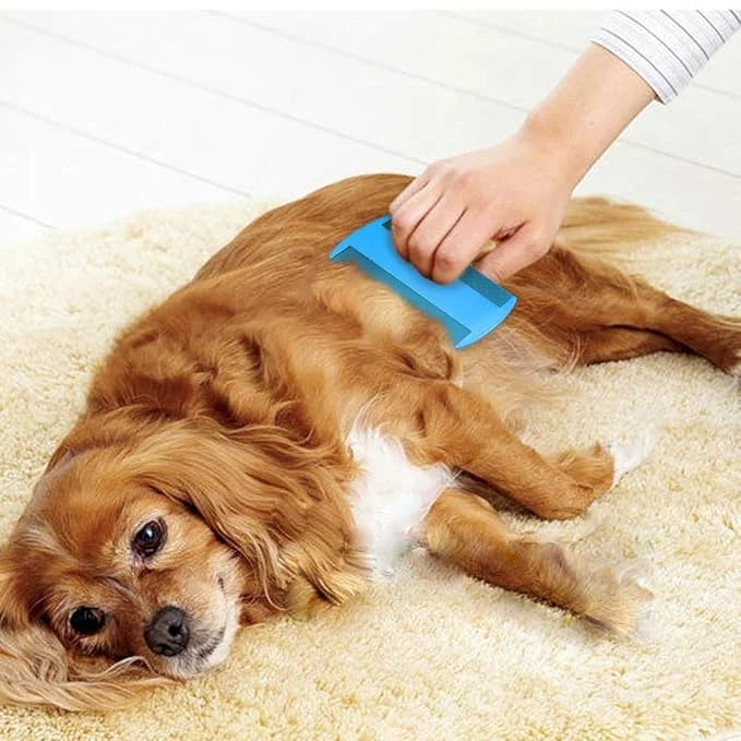 SKYPIA 4 Packs Multi-Purpose Grooming Comb - Fine Tooth for Removing Fleas, Ticks, Lice, and Dandruff from Dogs, Cats, Pup...