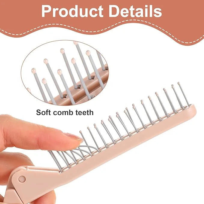 2 Pack Puppy Brush for Small Dogs Folding Dog Hair Grooming Brushes Dog Combs for Matting Hair Perfect Dematting Comb Tool...