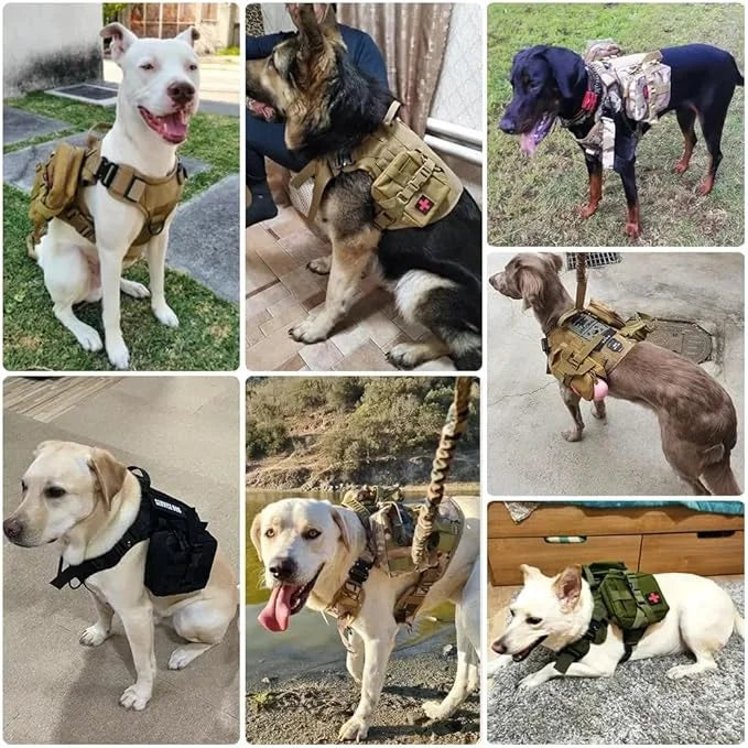 Dog Harness for Small Medium Large Sized Dogs, Durable Tactical Vest for Pets, Cooling Coat for Dogs, Outdoor-Resistant, p...