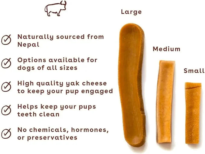 Pupford Yak Cheese Himalayan Dog Chews | for Aggressive Chewers | Durable & Long-Lasting Chews for Teething Puppies & Dogs...