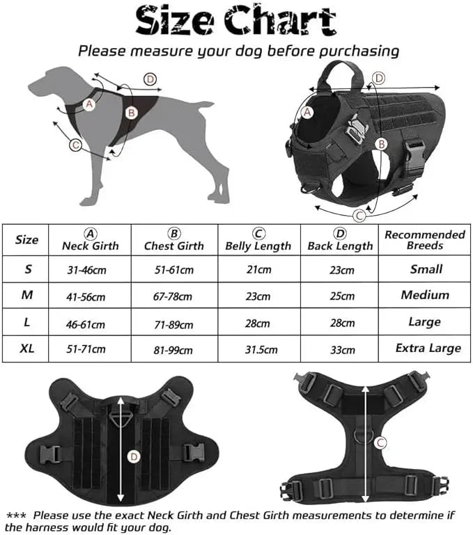 Dog Harness for Small Medium Large Sized Dogs, Durable Tactical Vest for Pets, Cooling Coat for Dogs, Outdoor-Resistant, p...