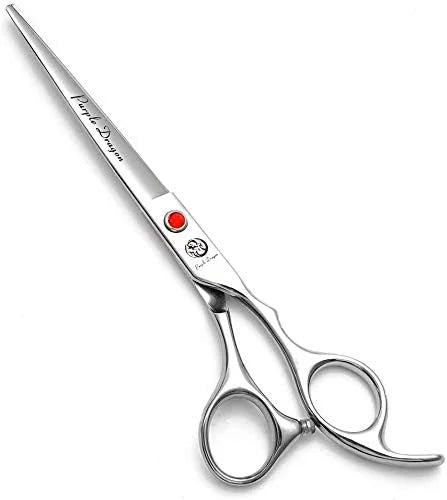 Purple Dragon 5"/5.5"/6"/6.5"/7"/7.5"/8"/9"/10" Sharp Edge Hair Cutting Shears Pet/Puppy/Cat Grooming Scissors with Bag - ...