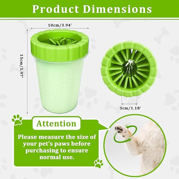 Qianruida Dog Paw Cleaner Cup, Soft Silicone, Portable, Easy to Clean, Removes Mud and Dirt, Grooming Accessory for Home, ...