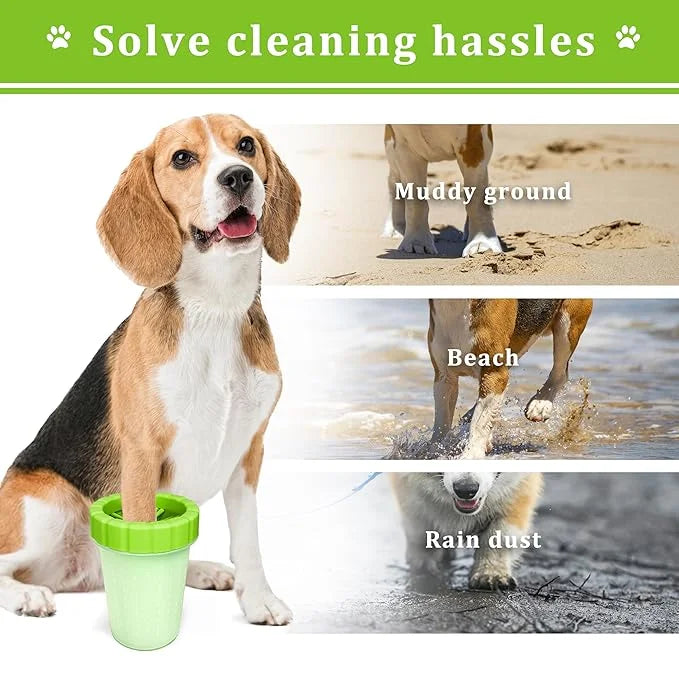 Qianruida Dog Paw Cleaner Cup, Soft Silicone, Portable, Easy to Clean, Removes Mud and Dirt, Grooming Accessory for Home, ...