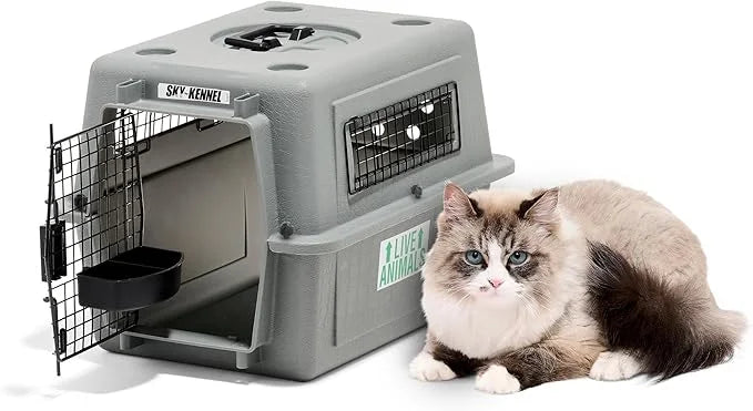 Petmate Sky Kennel - For Air and Travel, Airline Approved Dog Crate for Pets up to 15 lbs, Heavy Duty Dog Kennel, Made in ...
