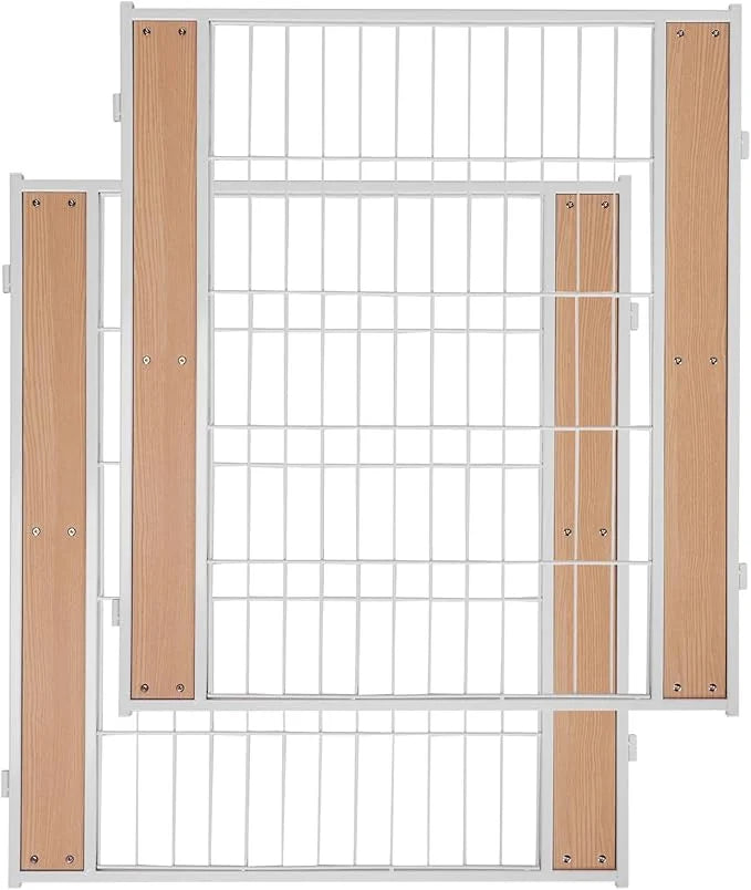 Heavy Duty Dog Playpen 32 Inch Height - Indoor Outdoor Pet Fence Enclosure for Medium and Small Dogs - Foldable Puppy Exer...