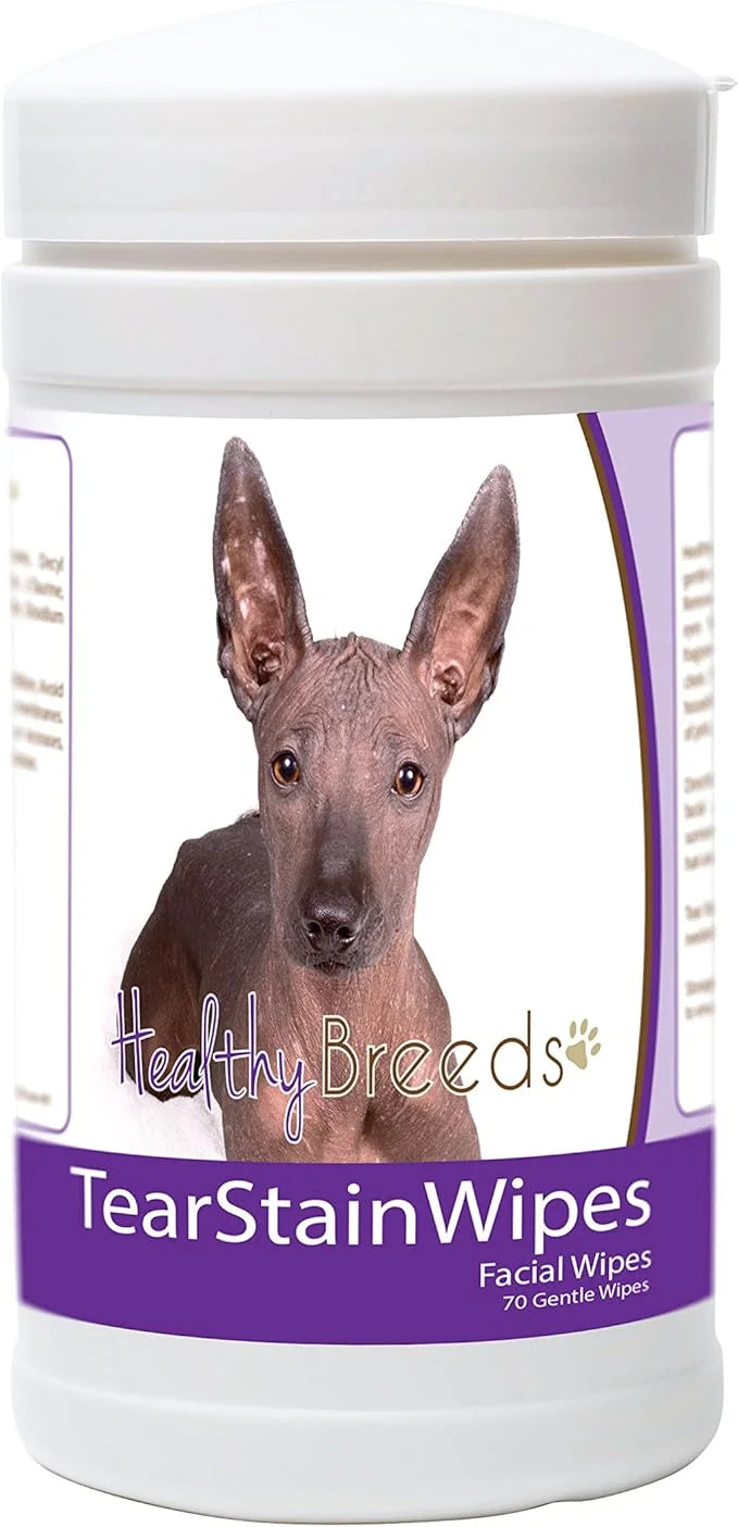 Healthy Breeds Xoloitzcuintli Tear Stain Wipes 70 Count - Product Image